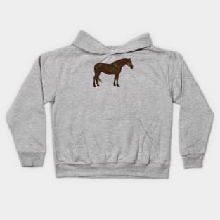 Horse Skeleton Kids Hoodie